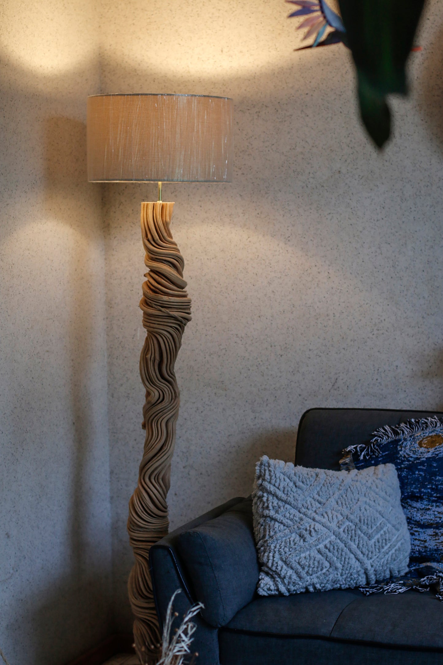 Lámpara Planko Bejuco con Pantalla